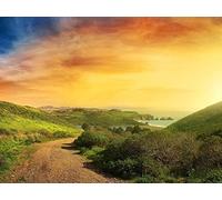 1000 Piece Jigsaw Puzzle Educational Puzzle Family Game for Adults And Kids - Road descent coast 75x50cm