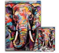 1000 Piece Jigsaw Puzzle Elephant cardboard Jigsaw Puzzles Relax & Challenge, Colorful Home Decor Art, for Friends 26X38CM/10.23x14.96inch