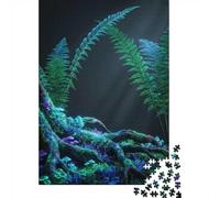 1000 Piece Jigsaw Puzzle, Enchanted Forest with Bioluminescent Flora, 52x38cm/1000pcs, for Adults, Indoor Puzzle Activity, Home Relaxation And Cosy Evenings