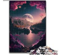 1000-Piece Jigsaw Puzzle Exoplanet Tau Ceti E Puzzle 1000 Pieces Jigsaw Develops Hand-Eye Coordination Skills, Perfect for Birthday Gifts size 38x26cm