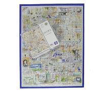 1000-Piece Jigsaw Puzzle Explore Oxford in Tim Bulmer's Comical Map - A Hilarious and Historical Journey Through Dreamy Spires, Famous Faces, and Hidden Secrets