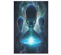 1000 Piece Jigsaw Puzzle Extraterrestrial for Adults Wooden Puzzles Educational Game Challenge Toy 78×53cm