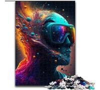 1000-Piece Jigsaw Puzzle Face of The Universe Wooden Jigsaw Puzzles for Adults size 50x75cm for Birthdays And Holidays