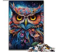 1000-Piece Jigsaw Puzzle Fantasy Art Owl Wooden Puzzles size 50x75cm Adult Game Gift Family Interactive Game Brain Challenge Gift