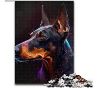 1000 Piece Jigsaw Puzzle Fantasy Doberman Pinscher Difficult Puzzles for Adults size 26x38cm Brain Challenge Game for Teenagers & Family Interaction