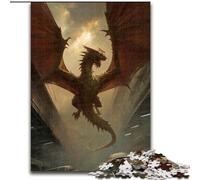 1000-Piece Jigsaw Puzzle Fantasy Dragon Puzzle Creative Family Game & Home Decor, for Teenagers (size 26x38cm)
