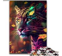 1000-Piece Jigsaw Puzzle Fantasy Leopard 1000Pc Adults Jigsaw Puzzle Challenging DIY Art for Enthusiasts, for Relaxation (Szie 26x38 cm)