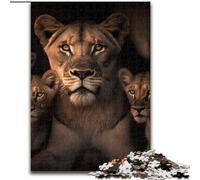 1000 Piece Jigsaw Puzzle Fantasy Lion Challenging Puzzles size 50x75cm Interactive Family Game, Ideal, Family Activity Game
