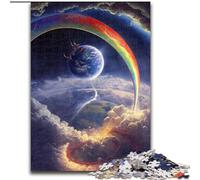 1000 Piece Jigsaw Puzzle Fantasy Rainbow Wooden Jigsaw Family Interaction & Fun Gift, Vibrant Abstract Design size 50x75cm
