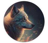 1000-Piece Jigsaw Puzzle Fantasy Wolf Puzzles for Adults Challenging Brain Teaser for Teenagers, Family Game Night Fun 67.5x67.5cm