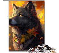 1000-Piece Jigsaw Puzzle Fantasy Wolf Puzzles for Adults size 50x75cm Relax & Challenge, Colorful Home Decor Art, for Friends
