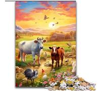 1000 Piece Jigsaw Puzzle Farm Animal Jigsaw for Teenagers, Couples, And Friends for Birthdays, Christmas (size : 26x38cm)