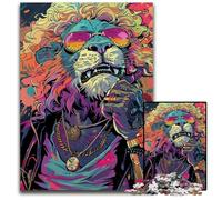 1000-Piece Jigsaw Puzzle Fashion Lions Jigsaw Puzzles for Adults for Mother'S Day, Birthdays, Christmas 26X38CM/10.23x14.96inch