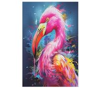 1000 Piece Jigsaw Puzzle Flamingo Jigsaw Puzzle for Adults Wooden Puzzles Educational Game Challenge Toy (78×53cm)