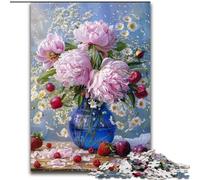 1000-Piece Jigsaw Puzzle Flower Art Jigsaw Puzzles Family Game Night Challenging And Rewarding Visual Experience (Size 26x38cm)