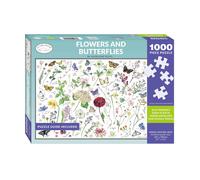 1000 Piece Jigsaw Puzzle Flower Butterflies Eco-Friendly Traditonal Illustrated