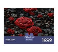 1000 Piece Jigsaw Puzzle for Adult - Rose -artistic Flowers Puzzle for Stress Relief & Fun, Challenging Adult Puzzles, Premium Artwork for Relaxation & Decor, Festive Family Jigsaws 70x50cm/1000pcs