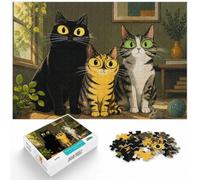 1000 Piece Jigsaw Puzzle for Adults, 3 Cats Portrait | For relaxed weekends, this 1000-piece jigsaw puzzle for adults offers 1000 pieces for a longer challenge.