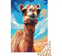 1000 Piece Jigsaw Puzzle for Adults, 38x26cm/1000pcs, Abstract Camel Oasis, Festive Gift Idea, Relaxing Home Activity And Holiday Downtime