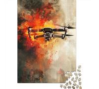 1000 Piece Jigsaw Puzzle for Adults, 38x26cm/1000pcs, Drone Warfare, Festive Gift Idea, Screen-Free Activity And Cosy Winter Evenings