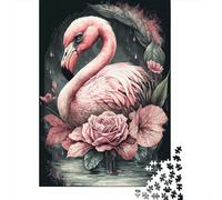 1000 Piece Jigsaw Puzzle for Adults, 38x26cm/1000pcs, Flamingo Fable, Shared Puzzle Activity, Relaxing Evenings And Weekend Downtime