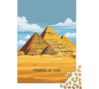 1000 Piece Jigsaw Puzzle for Adults, 38x26cm/1000pcs, Giza Ancient Wonders, Festive Gift Idea, Screen-Free Activity And Cosy Winter Evenings