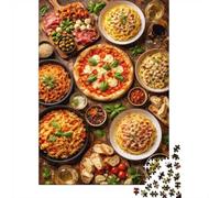 1000 Piece Jigsaw Puzzle for Adults, 38x26cm/1000pcs, Italian Feast Spread, Indoor Puzzle Activity, Weekend Downtime And Cosy Evenings