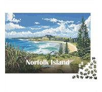1000 Piece Jigsaw Puzzle for Adults, 38x26cm/1000pcs, Norfolk Island, Australia, Screen-Free Activity And Cosy Winter Evenings