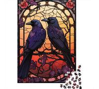 1000 Piece Jigsaw Puzzle for Adults, 38x26cm/1000pcs, Ravens Huginn And Muninn, Winter Indoor Activity, Home Relaxation And Cold-Weather Weekends