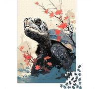 1000 Piece Jigsaw Puzzle for Adults, 38x26cm/1000pcs, Turtle Animal Japan Vibes, Shared Puzzle Activity, Quiet Home Time And Friends And Family