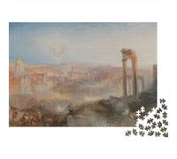 1000 Piece Jigsaw Puzzle for Adults, 38x26cm/1000pcs, William Turner Modern Rome, Puzzle Lover Present, Relaxing Indoor Activity And Time at Home