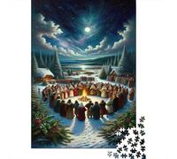 1000 Piece Jigsaw Puzzle for Adults, 38x26cm/1000pcs, Winter Solstice Celebration, Shared Puzzle Activity, Time Around The Table And Time Together