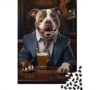 1000 Piece Jigsaw Puzzle for Adults, 38x26cm/1000pcs, XL Bully in The Pu, Winter Indoor Activity, Home Relaxation And Time at Home