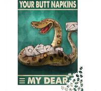 1000 Piece Jigsaw Puzzle for Adults, 38x26cm/1000pcs, Your Butt Napkins My Dear(16), Thoughtful Gift Idea, Screen-Free Leisure And Evening Downtime