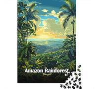 1000 Piece Jigsaw Puzzle for Adults, 52x38cm/1000pcs, Amazon Rainforest Brazil Landscape Art, Gift for Puzzle Lovers, Family Activity And Evening Downtime