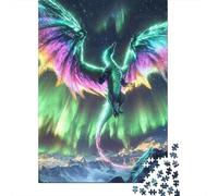 1000 Piece Jigsaw Puzzle for Adults, 52x38cm/1000pcs, Aurora Genesis Dragon, Idea, Screen-Free Activity And Cosy Winter Evenings