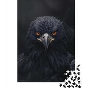 1000 Piece Jigsaw Puzzle for Adults, 52x38cm/1000pcs, Bald Eagle in Black Smoke, Family Activity, Time Around The Table And Weekend Downtime
