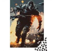 1000 Piece Jigsaw Puzzle for Adults, 52x38cm/1000pcs, Battlefield, Shared Puzzle Activity, Quiet Home Time And Friends And Family