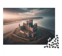 1000 Piece Jigsaw Puzzle for Adults, 52x38cm/1000pcs, Castle Ruins on The Beach, Shared Puzzle Activity, Relaxing Evenings And Weekend Downtime