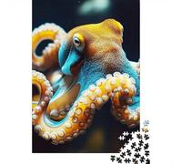 1000 Piece Jigsaw Puzzle for Adults, 52x38cm/1000pcs, Colorful Octopus in The Deep Sea, Gift for Puzzle Lovers, Screen-Free Leisure And Quiet Weekends