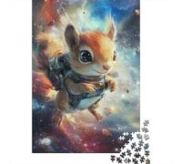 1000 Piece Jigsaw Puzzle for Adults, 52x38cm/1000pcs, Cosmic Squirrel Adventure, Indoor Puzzle Activity, Quiet Evening Leisure And Cosy Evenings