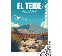 1000 Piece Jigsaw Puzzle for Adults, 52x38cm/1000pcs, El Teide National Park, Idea, Winter Indoor Activity And Family Time at Home