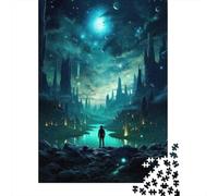 1000 Piece Jigsaw Puzzle for Adults, 52x38cm/1000pcs, Fantasy Alien Landscape, Shared Puzzle Activity, Quiet Home Time And Friends And Family