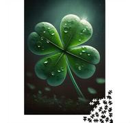 1000 Piece Jigsaw Puzzle for Adults, 52x38cm/1000pcs, Four Leaf Clover(19), Screen-Free Activity And Cosy Winter Evenings