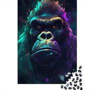 1000 Piece Jigsaw Puzzle for Adults, 52x38cm/1000pcs, Gorilla Treasured, Relaxing Winter Hobby, Weekend Downtime And Cold-Weather Weekends
