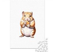 1000 Piece Jigsaw Puzzle for Adults, 52x38cm/1000pcs, Hamster Acorn Hammy, Screen-Free Activity And Holiday Downtime