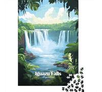 1000 Piece Jigsaw Puzzle for Adults, 52x38cm/1000pcs, Iguazu Falls Argentina, Puzzle Lover Present, Screen-Free Leisure And Time at Home