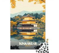 1000 Piece Jigsaw Puzzle for Adults, 52x38cm/1000pcs, Kinkaku-ji Golden Pavilion, Puzzle Lover Present, Relaxing Indoor Activity And Time at Home
