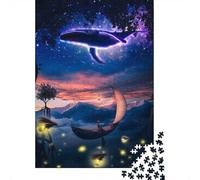 1000 Piece Jigsaw Puzzle for Adults, 52x38cm/1000pcs, Magic Waterfall In The Sky, Winter Indoor Activity, Quiet Evening Leisure And Time at Home