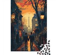 1000 Piece Jigsaw Puzzle for Adults, 52x38cm/1000pcs, Parisian Romance, Relaxing Winter Hobby, Home Relaxation And Puzzle Lover Downtime